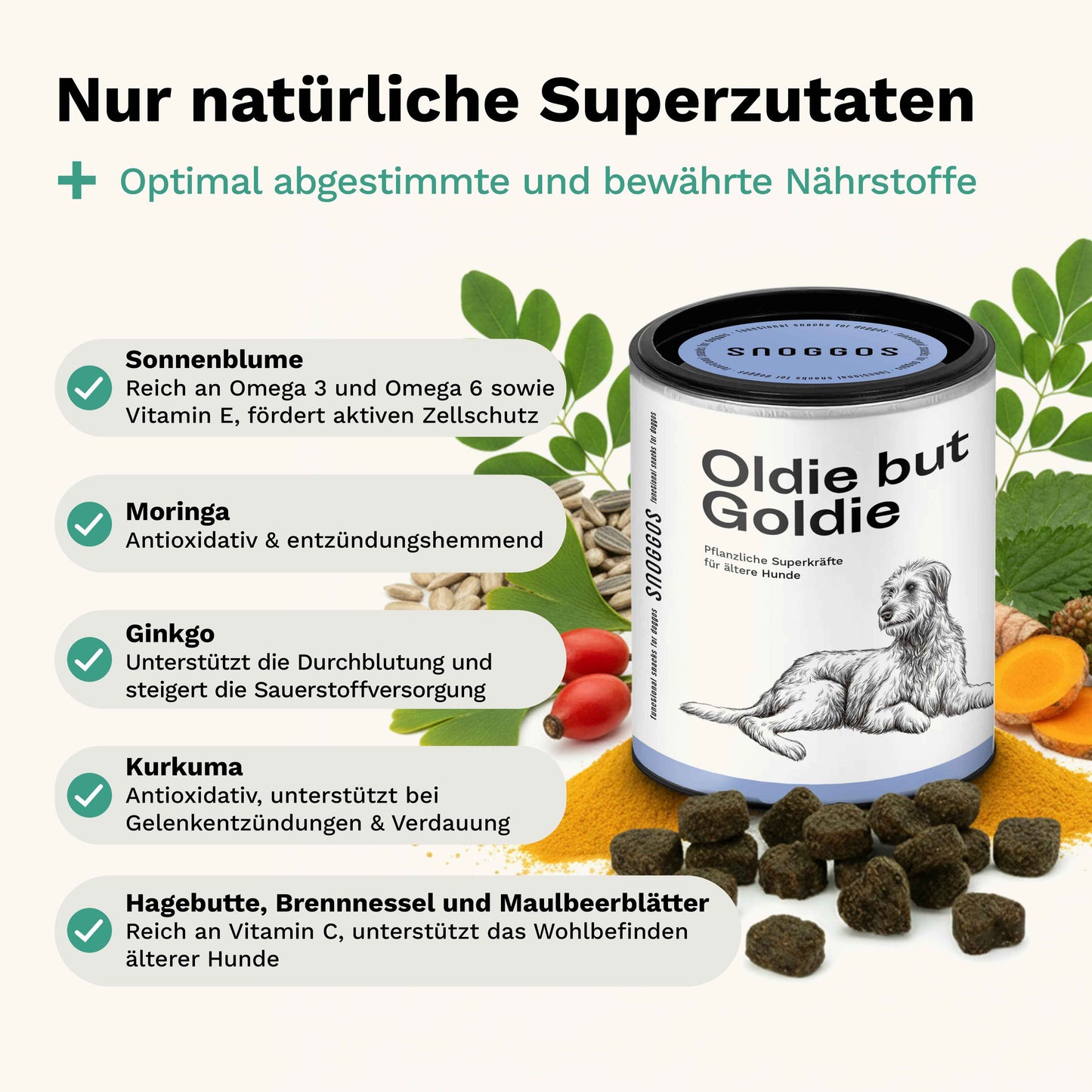 Snacks für ältere Hunde