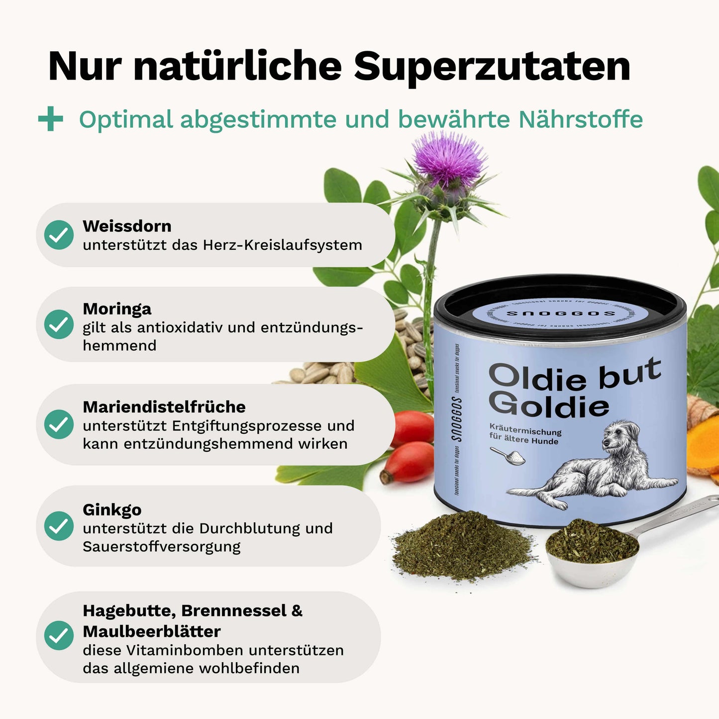 Kräutermischung für ältere Hunde